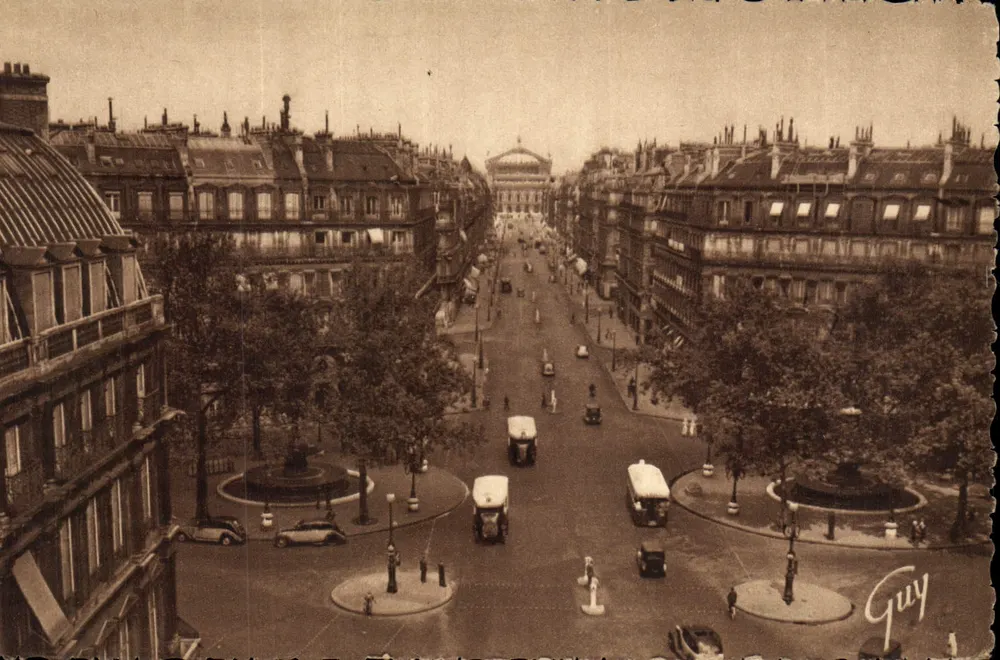 Avenue de l'Opéra — Paris — Verlag André Leconte, Nr. 116 - Vorderseite