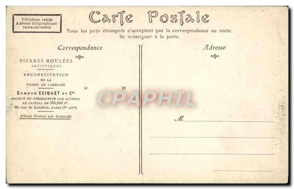 Vaso decorado com cachos de uva — editor Edmond Coignet et Cie, Paris - Verso