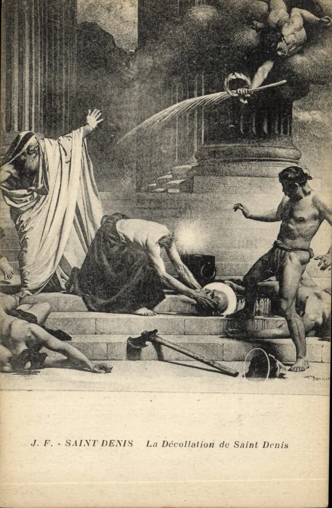 Saint Denis — A Decapitação de São Denis — J.F. / A. Banne - Frente