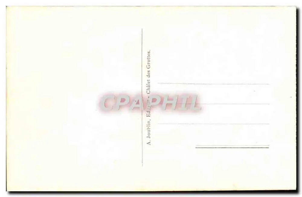 Aber-sur-Cure (Yonne) — Die Terrassen und das Chalet des Grottes — A. Joublin, Verlag - Rückseite