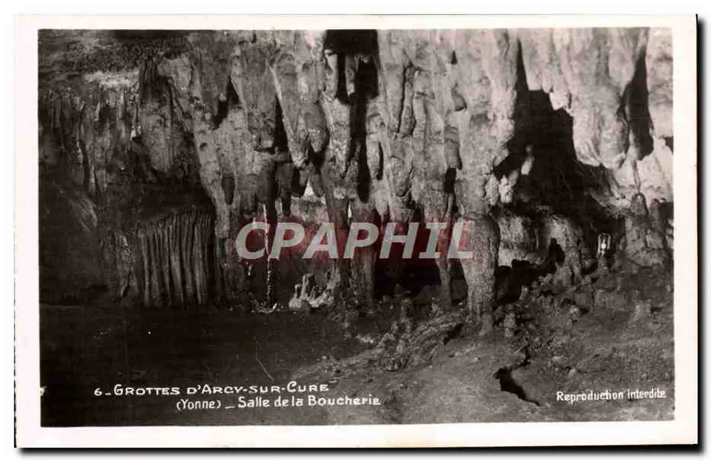 Höhlen von Arcy-sur-Cure — Saal der Schlachterei — A. Joublin, Verleger, Châtel des Grottes - Vorderseite