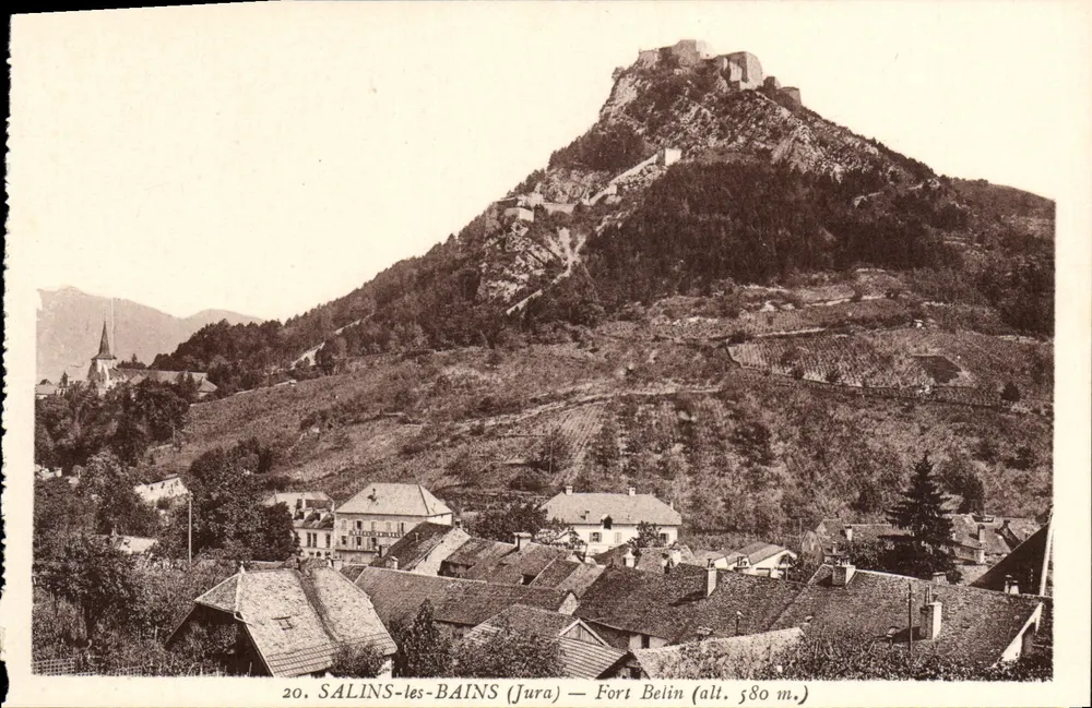 SALINS-les-BAINS (Jura) — Forte Belin (alt. 580 m.) - Frente