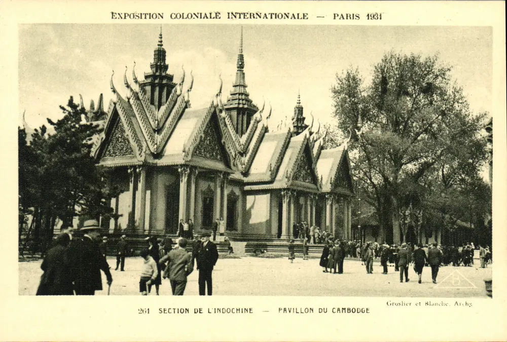 Internationale Kolonialausstellung — Paris 1931 — Abschnitt Indochina — Pavillon Kambodschas — Groslier et Blanche, Archy - Vorderseite