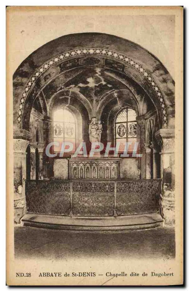 Abadia de St-Denis — Capela dita de Dagobert — ND.28 - Frente