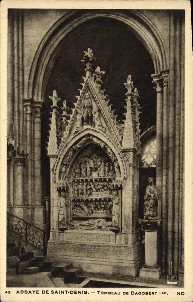 Abadia de Saint-Denis — Túmulo de Dagobert I — N° 42 - Frente
