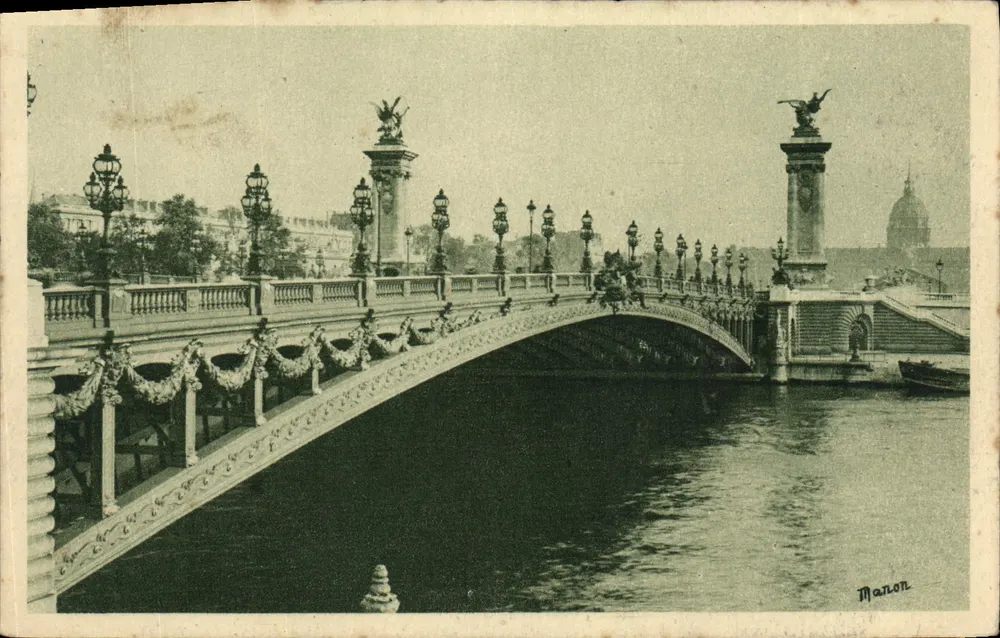 Ponte Alexandre-III — Paris — editor Manon, n°51 - Frente