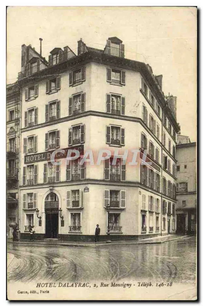 Hotel Dalayrac, 2, rue Monsigny — Paris — Verlag Garce - Vorderseite