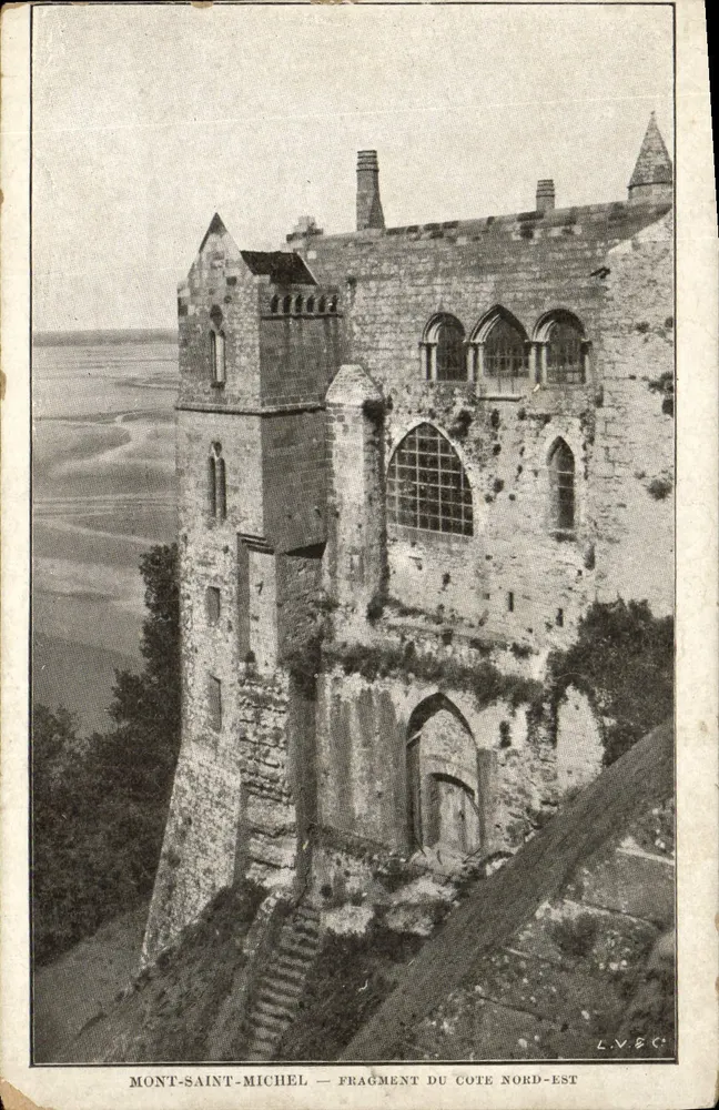Mont-Saint-Michel — Fragment der nordöstlichen Seite — L.N.V.S.C. - Vorderseite