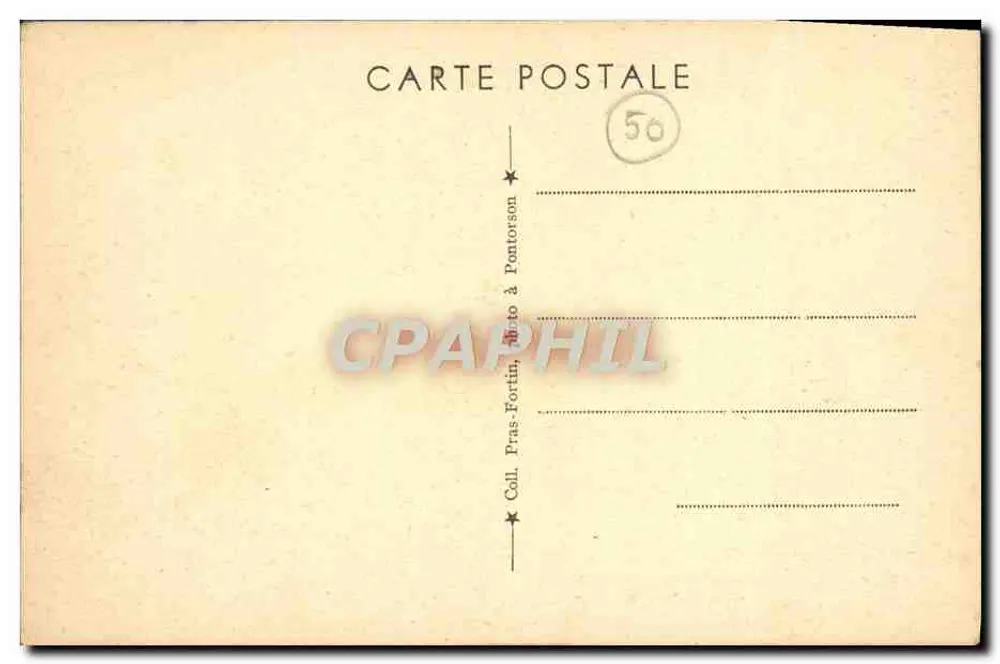 Abtei-Festung MONT-SAINT-MICHEL (Manche) zur Zeit des Feudalismus — Pras-Fortin, Pontorson - Rückseite