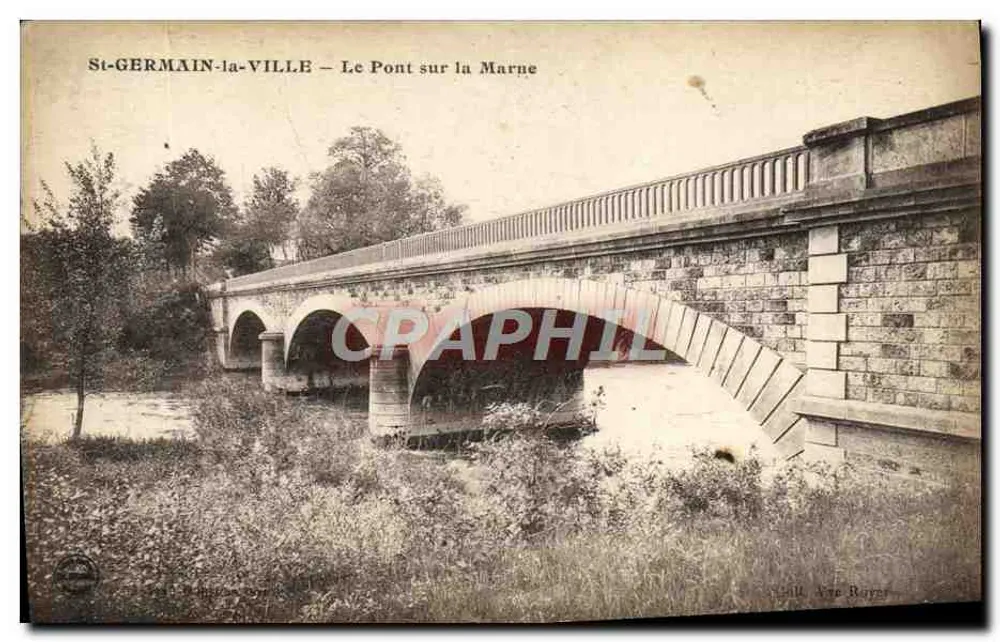 St-GERMAIN-la-VILLE — Die Brücke über die Marne — Verlag: A. Roger - Vorderseite
