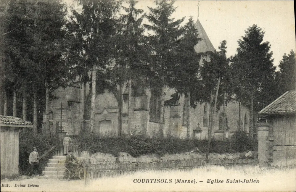 Courtisols (Marne) — Église Saint-Julien — Debar frères - Recto
