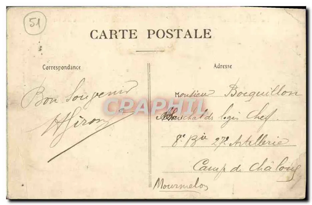 Boursault — Le Château et le Lac — Éditeur : Egornay - Rückseite