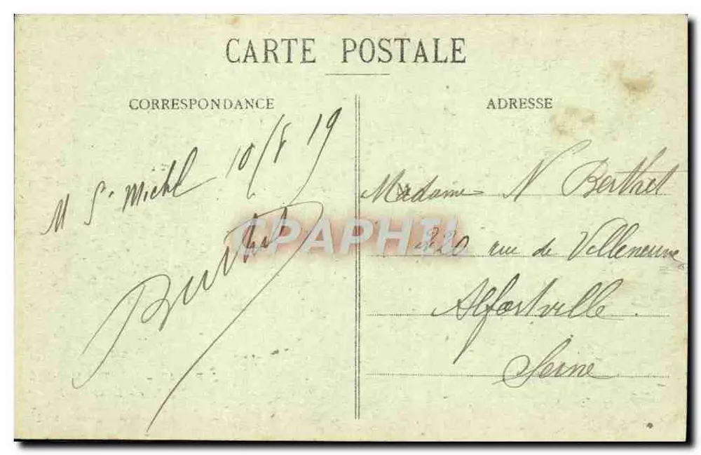 Mont-Saint-Michel — O Claustro — J.P. 43, Edição especial na Abadia - Verso