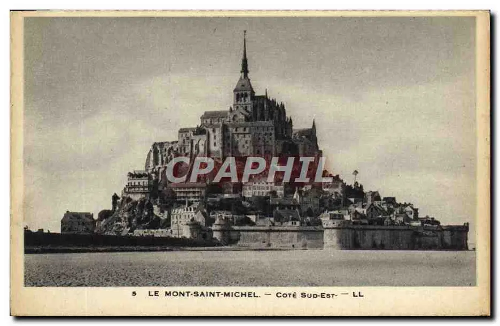 O Mont-Saint-Michel — Lado Sudeste — LL — n°5 - Frente