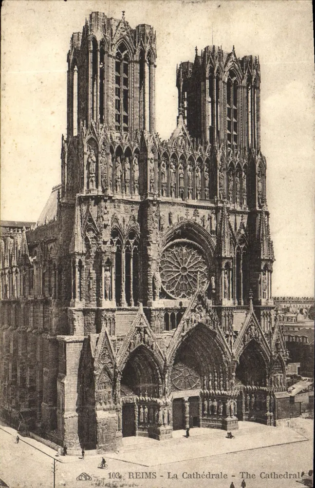 Reims — A Catedral — The Cathedral — editor: La Photo-Graphie, n° 103 - Frente