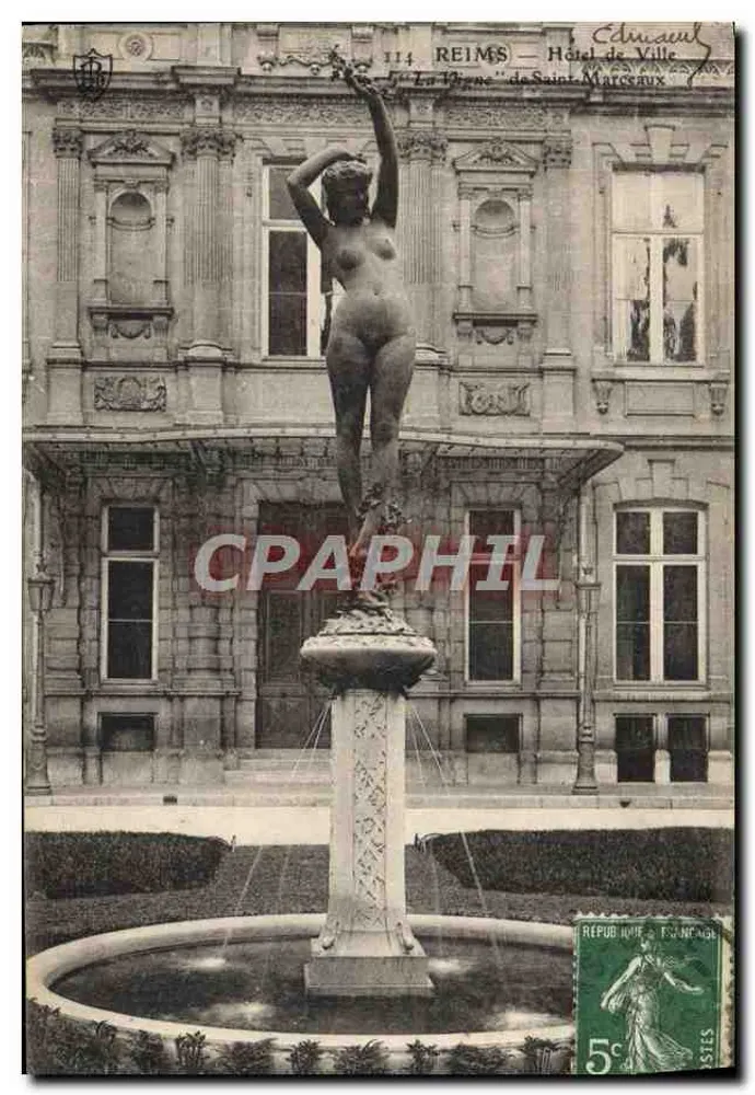 Reims — Rathaus — 'La Diane' von Saint-Marcouaux - Vorderseite
