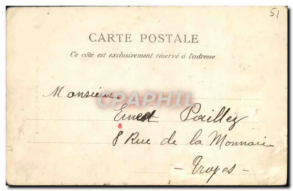 Reims — Katedra św. Geneviève — Clair - Rewers