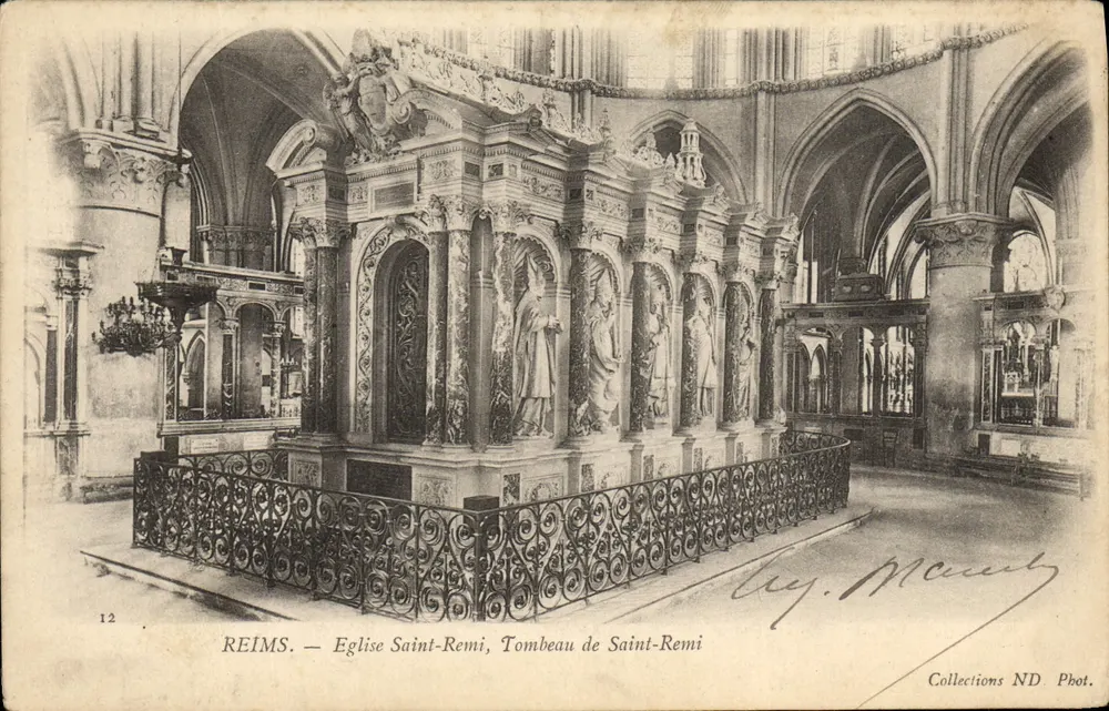 Reims — Kirche Saint-Remi, Grabmal von Saint-Remi — Sammlung ND Phot. - Vorderseite