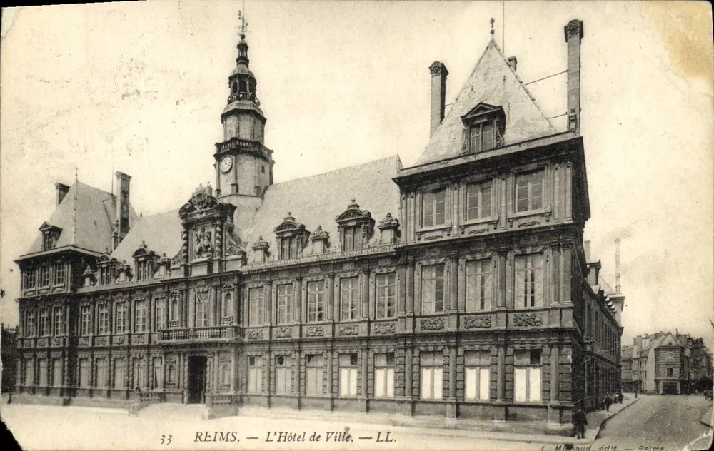 Reims — L'Hôtel de Ville — L. Michaud, édit. — Reims - Frente