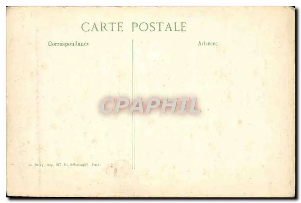 Bombardement von REIMS — 1914 — La Deléy, Imp. 187, Bd Sébastopol, Paris - Rückseite