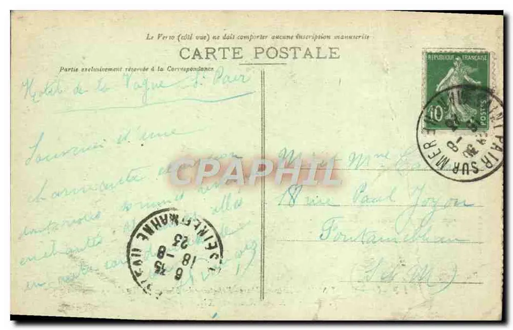 Mont-Saint-Michel — Réfectoire des Moines (XIIIe siècle) — J.P. 64 - Rückseite