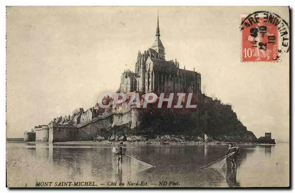 Mont Saint-Michel — Nordöstliche Seite — ND Pbot. - Vorderseite
