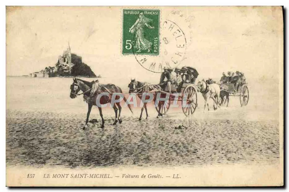 Il Mont Saint-Michel — Auto di Genêts — LL. - Recto