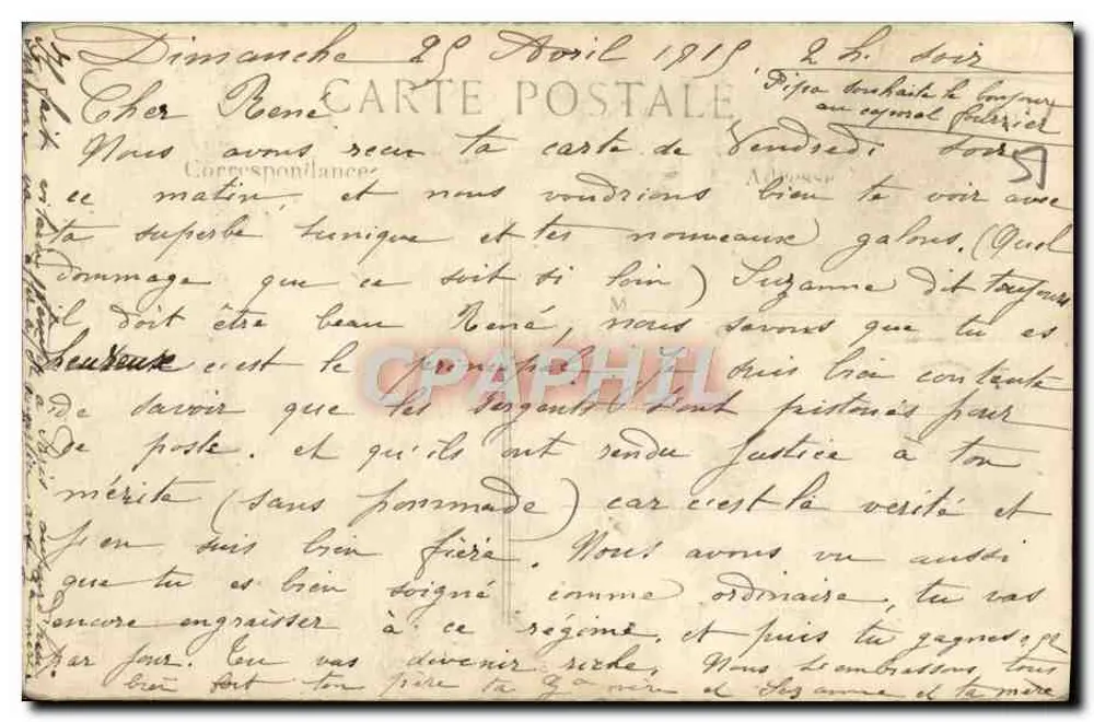 Reims — La Cathédrale bombardée, avec l'École de Médecine derrière — L. C. H. Paris - Verso