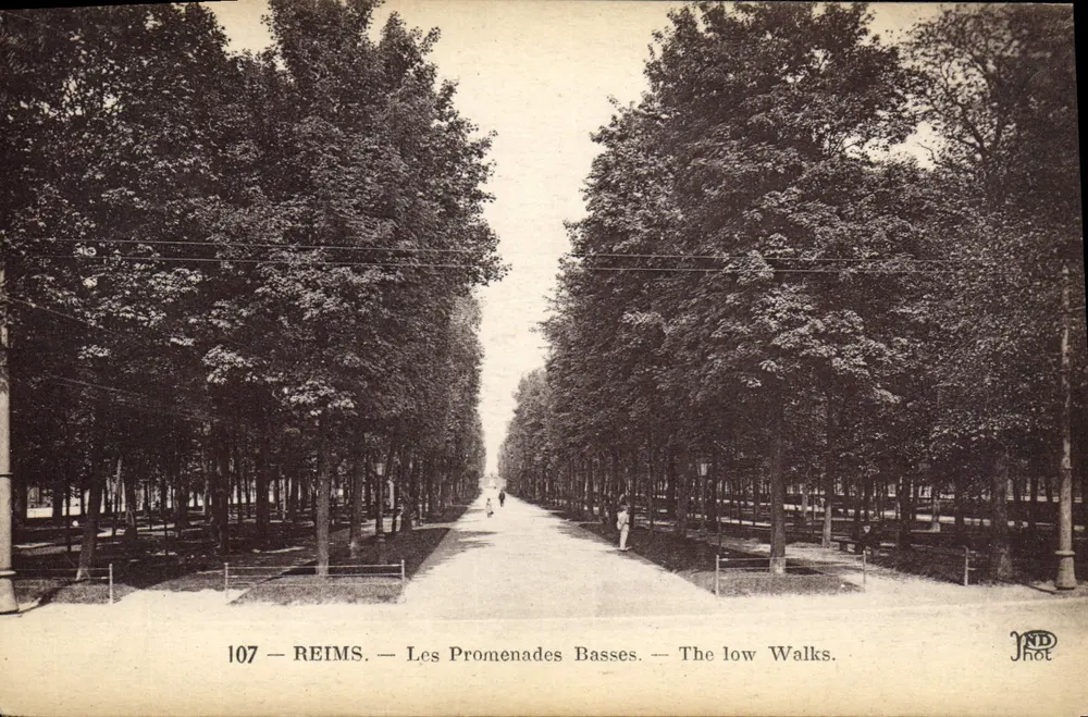 Reims — Les Promenades Basses — JND Phot - Frente