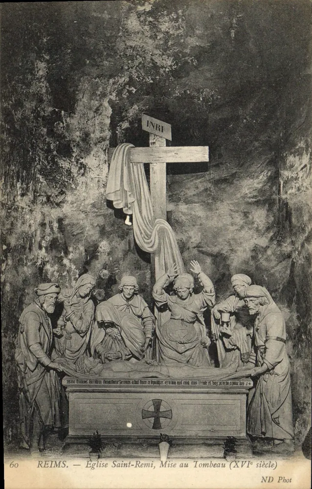 Reims — Kirche Saint-Remi, Abnahme vom Kreuz (16. Jahrhundert) — ND Phot, n°60 - Vorderseite
