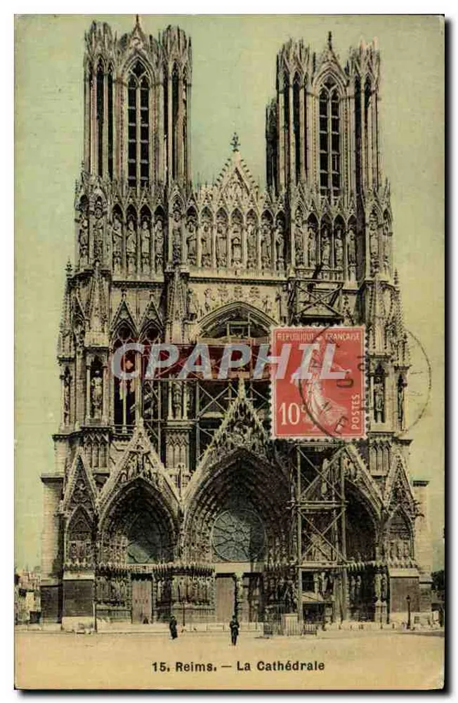 Reims — A Catedral — n°15 - Frente