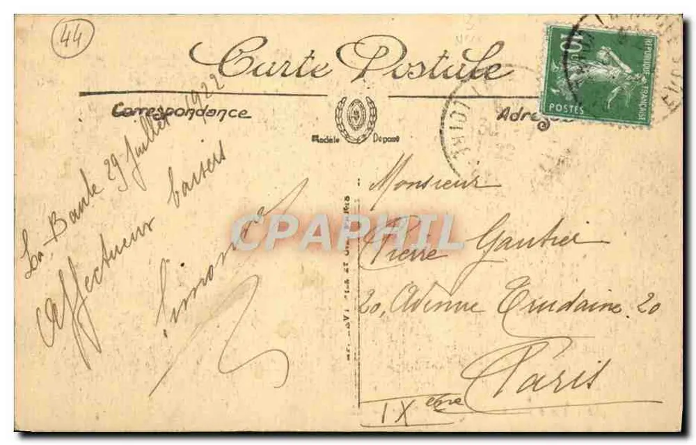 La Baule — Vista da Praia — LL. — n°82 - Verso
