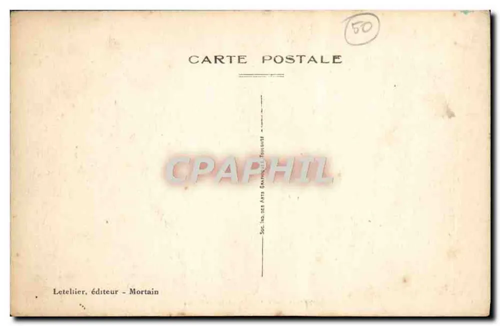 Mortain — Rochers de la Monjoie — Letelier, editor - Mortain - Verso