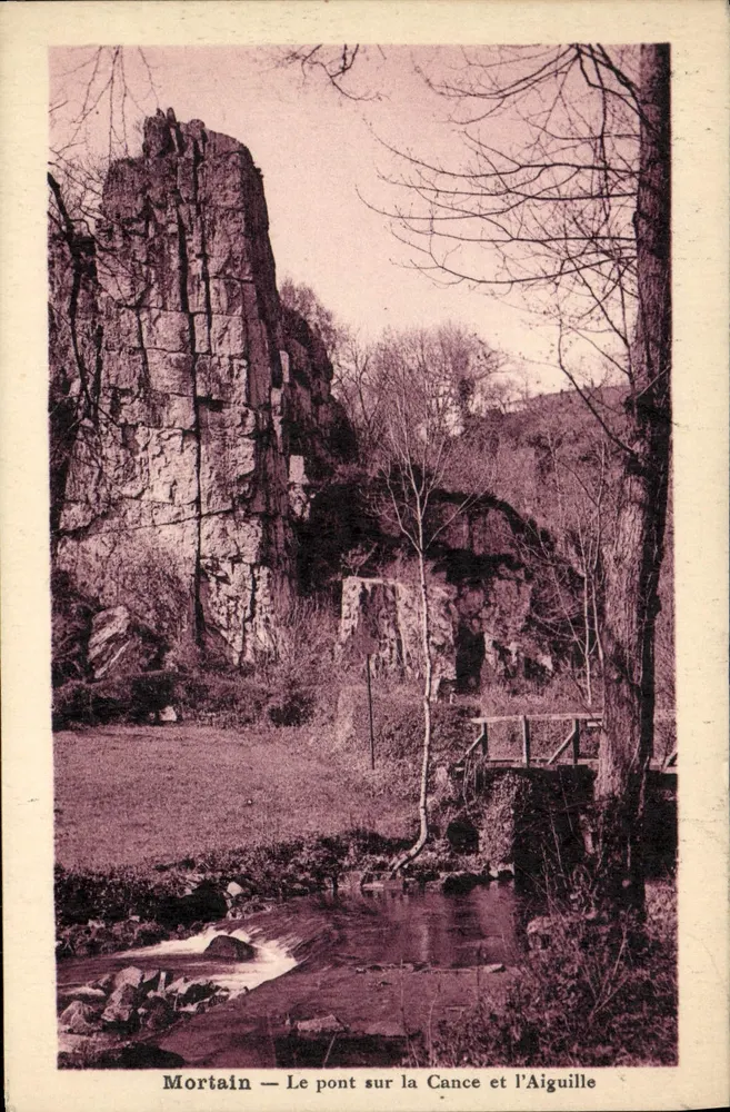 Mortain — Ansicht des Brücke über die Cance und die Nadel — Letellier, Verlag Mortain - Vorderseite