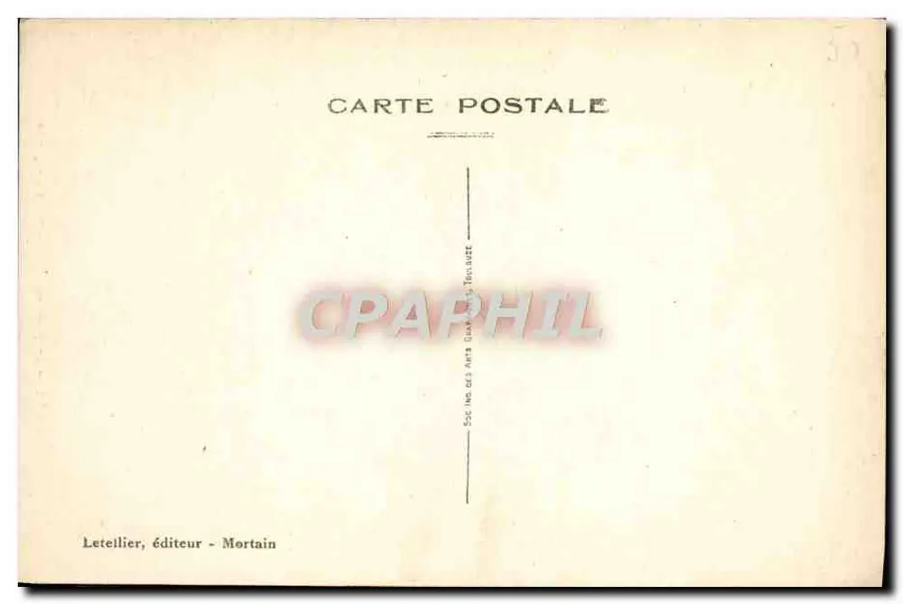 Mortain — Ansicht des Brücke über die Cance und die Nadel — Letellier, Verlag Mortain - Rückseite