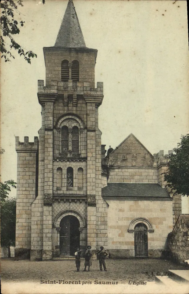 Saint-Florent perto de Saumur — A Igreja — B.J. C., Paris - Frente