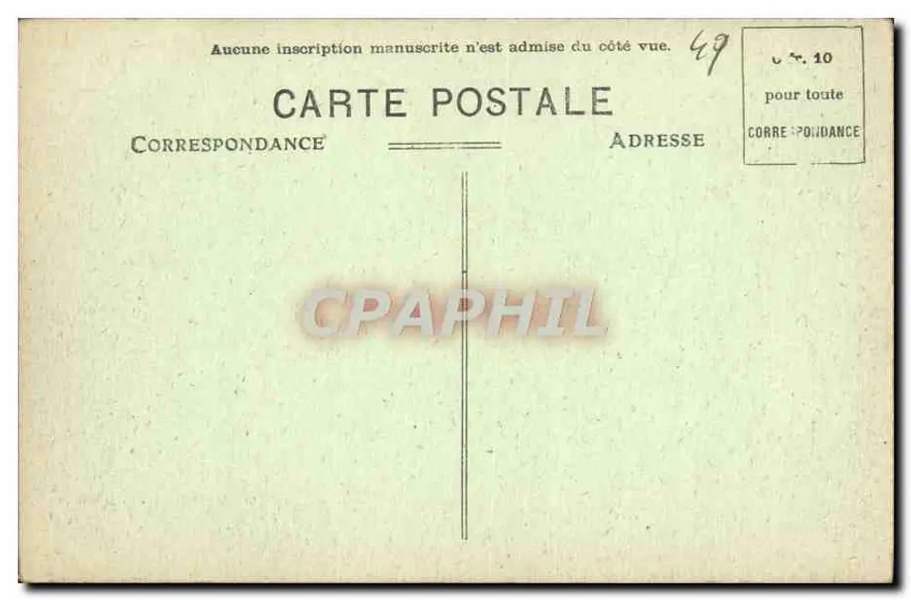 Saumur (M.-et-L.) — Vista Geral (lado norte-oeste) — editor não identificado, n° 22 - Verso