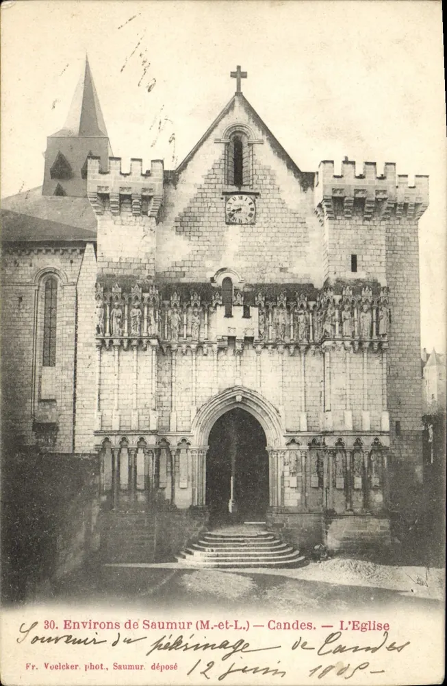 Candes-sur-Loire — A Igreja — Fr. Voelcker fot. Saumur, n°30 - Frente