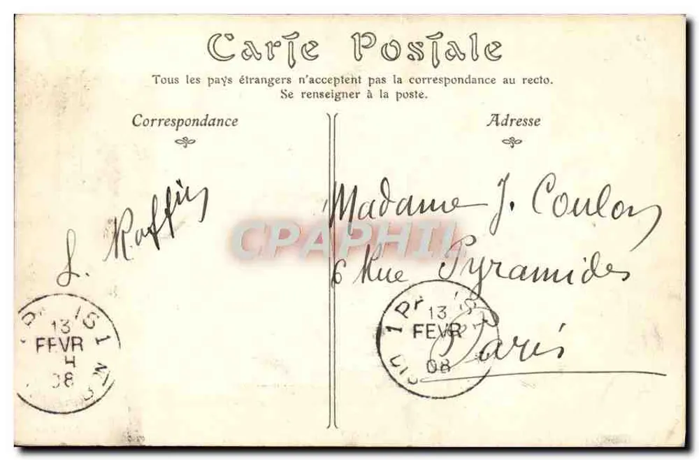 Saumur — O Castelo — Editor desconhecido, n° 12 - Verso