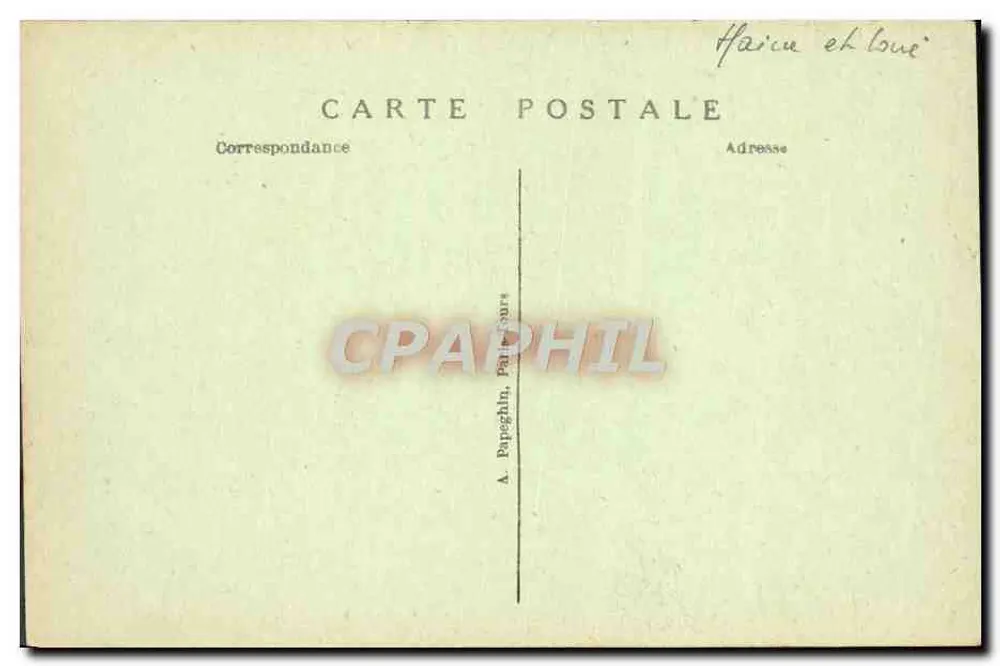 Saumur — O Castelo (Leste) e a Vista Geral — A. P. - Verso