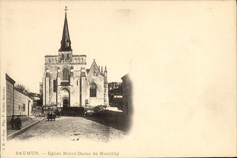 Saumur — Kirche Notre-Dame de Nantilly — Imp. P. Godel, Saumur - Vorderseite