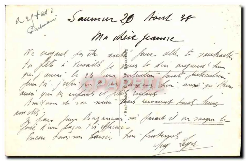 Saumur — Ogólny widok — 65 — Wydawca L. C. (lub L. C. & Cie) — numer serii 65 - Rewers