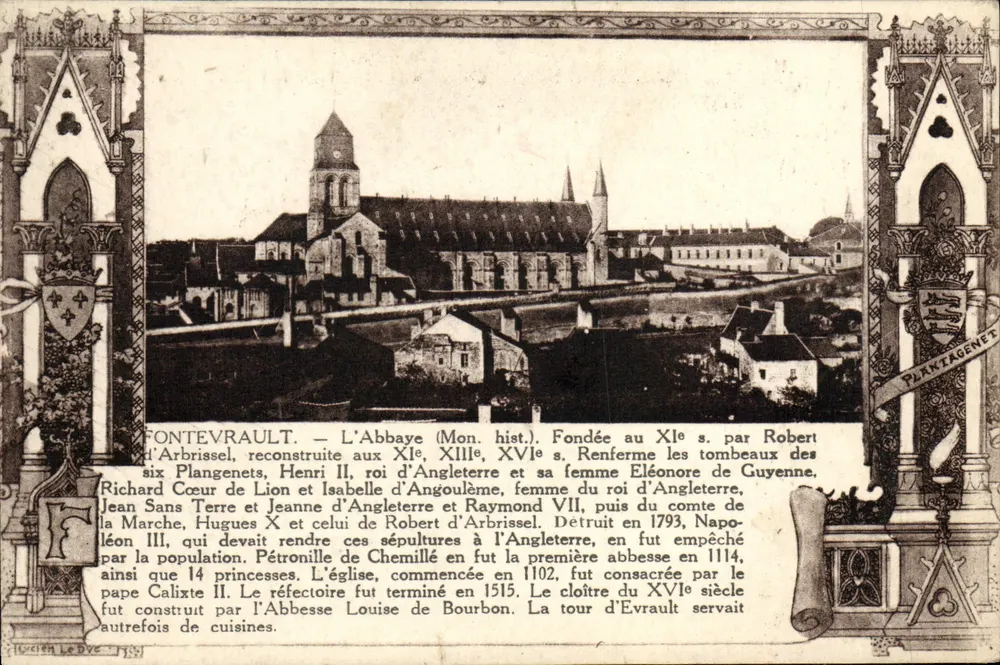 Fontevrault — Abadia histórica — editor Planktagenet - Frente