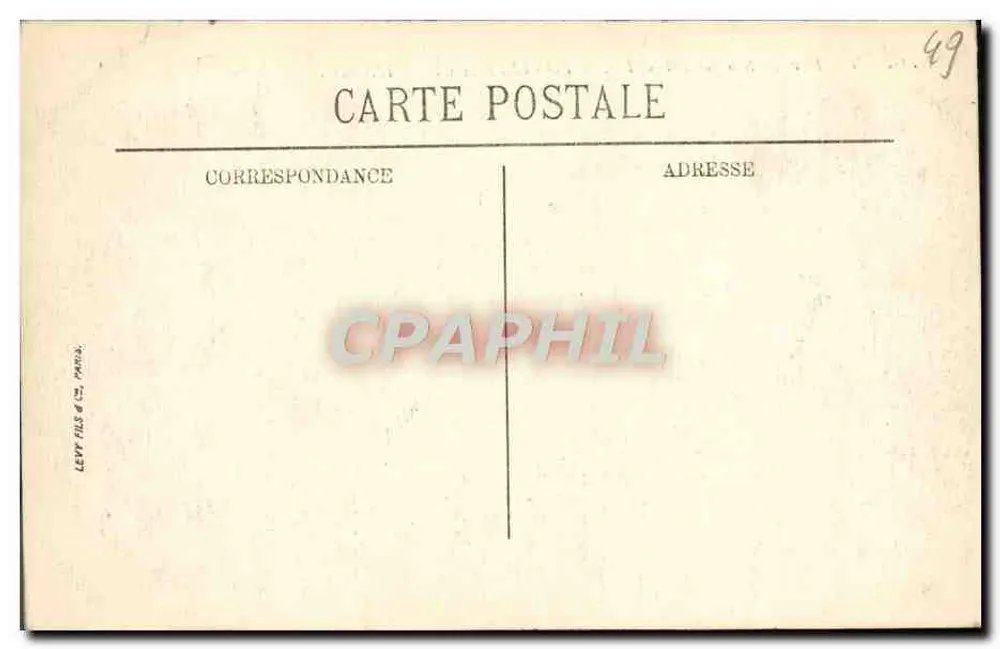 Fontevrault — A Abadia — N.G. 7 — Env. de Saumur (M.-et-L.) - Verso