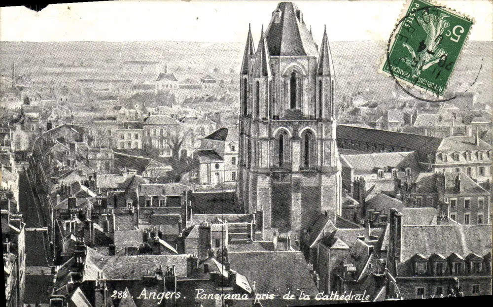 Angers. Panorama tirado da Catedral — n°288 — Aqua-Photo L.V. & Cie - Frente