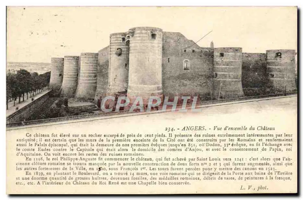 Angers - Vista geral do Castelo — L. V., fot. - Frente
