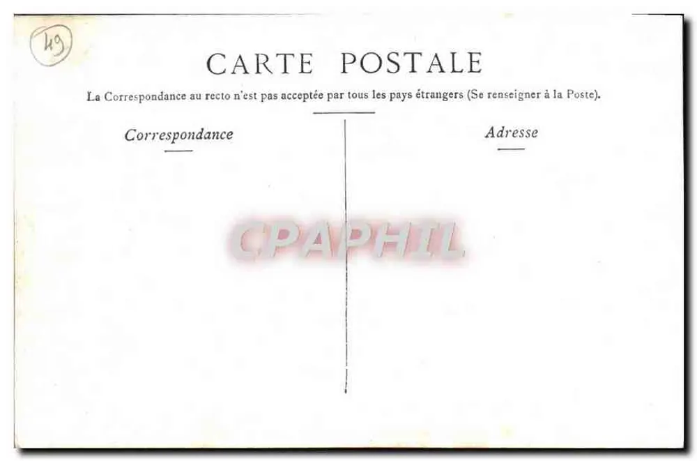 Angers — A estátua do rei René e o castelo — Staerck Paris - Verso