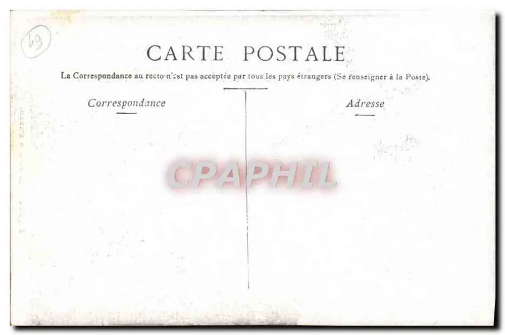 Angers — LA MAISON D'ADAM — Verlag Staerck Paris - Rückseite