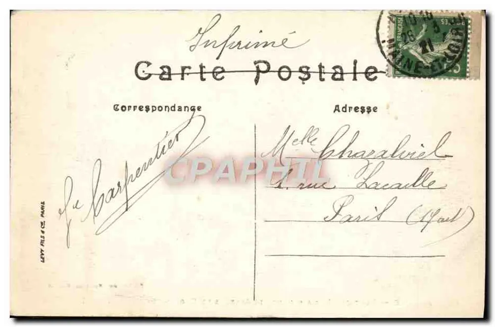 Angers — Römischer Portikus in den Gärten des Klosters Saint-Jean — LL. n°69 - Rückseite