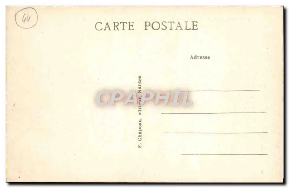 La Baule-les-Pins (Loire-Inf.) — Platz der Palmen, Richtung Norden — F. Chapeau, Nantes - Rückseite